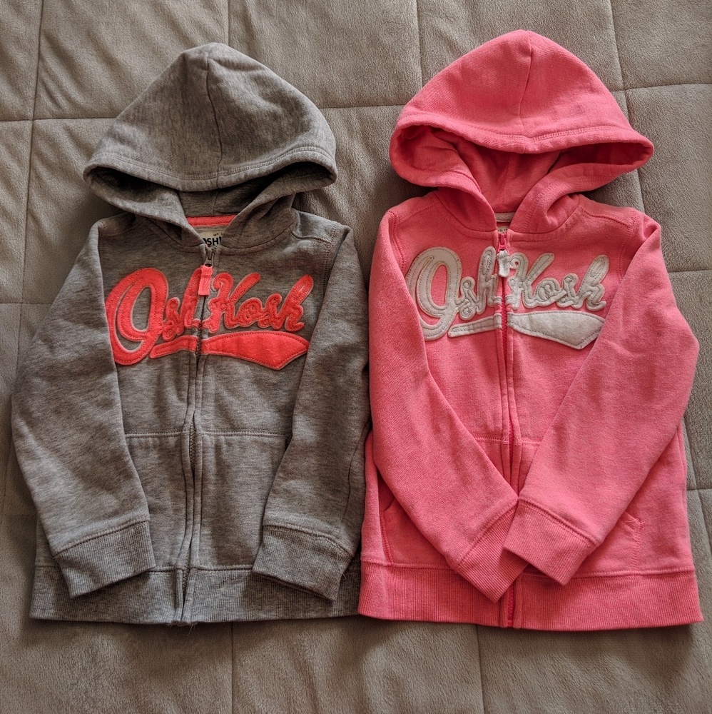 Girls Oshkosh Zipper Hoodie 4T bundle